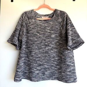 Anne Taylor Loft Gray Knit Women's Top